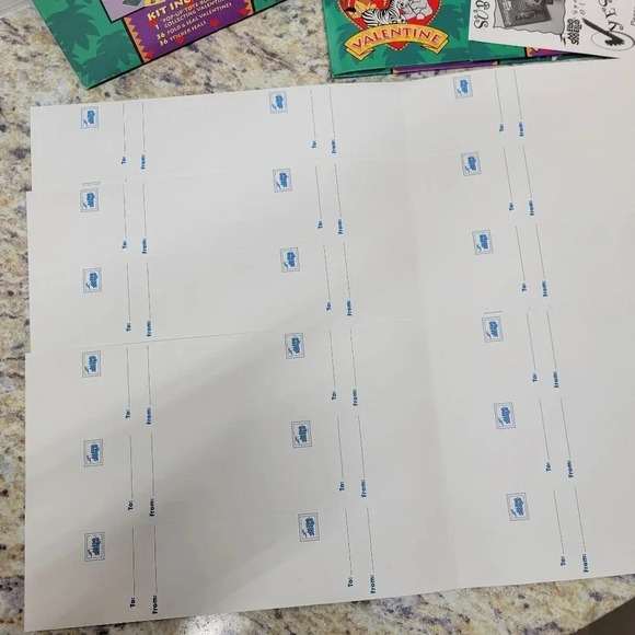 🌴3/$15🌴 Vintage Safari Kingdom Valentines Day Kit Class Room School - Picture 10 of 11